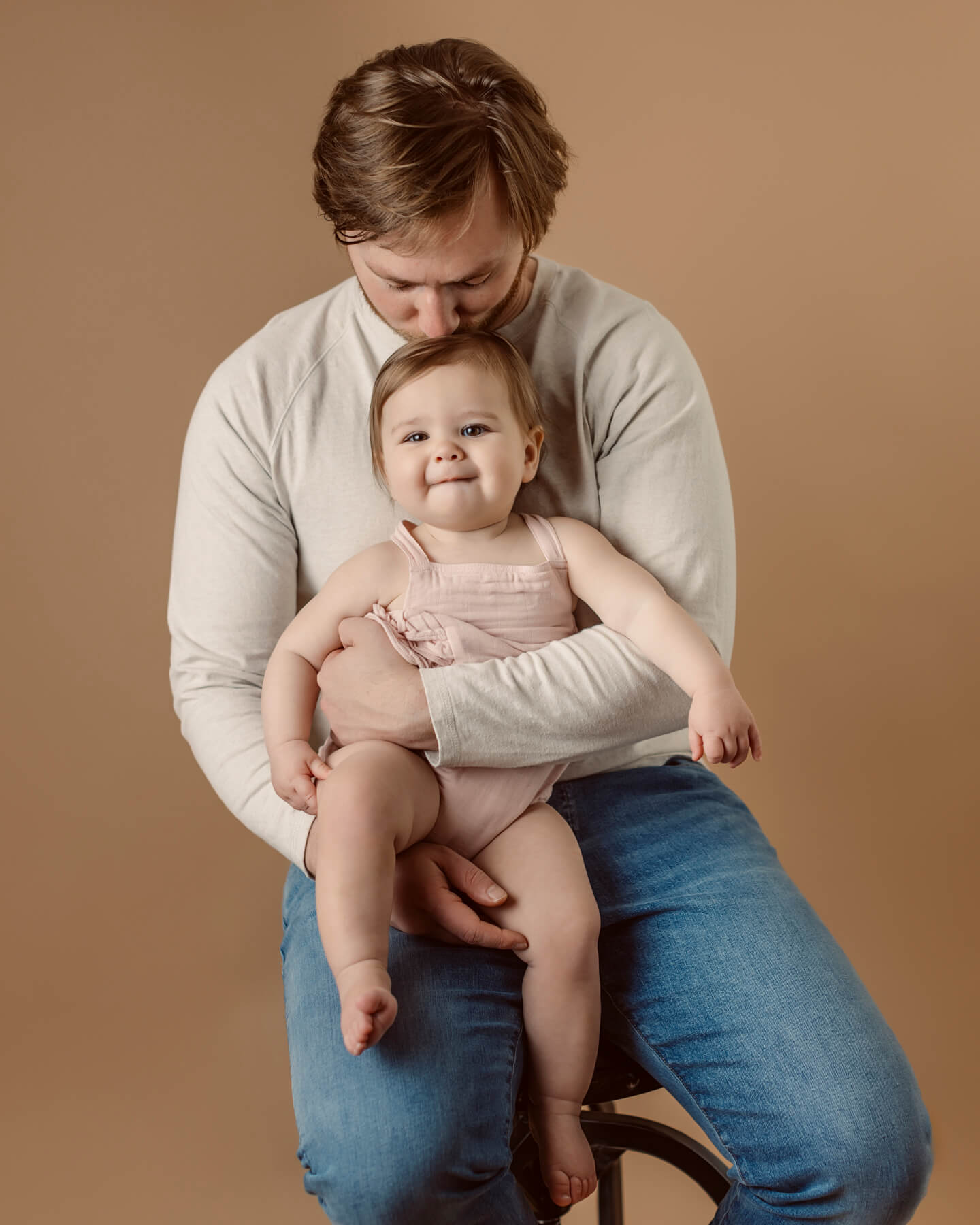 1 Dad and kid at the studio in Lexington MA-8