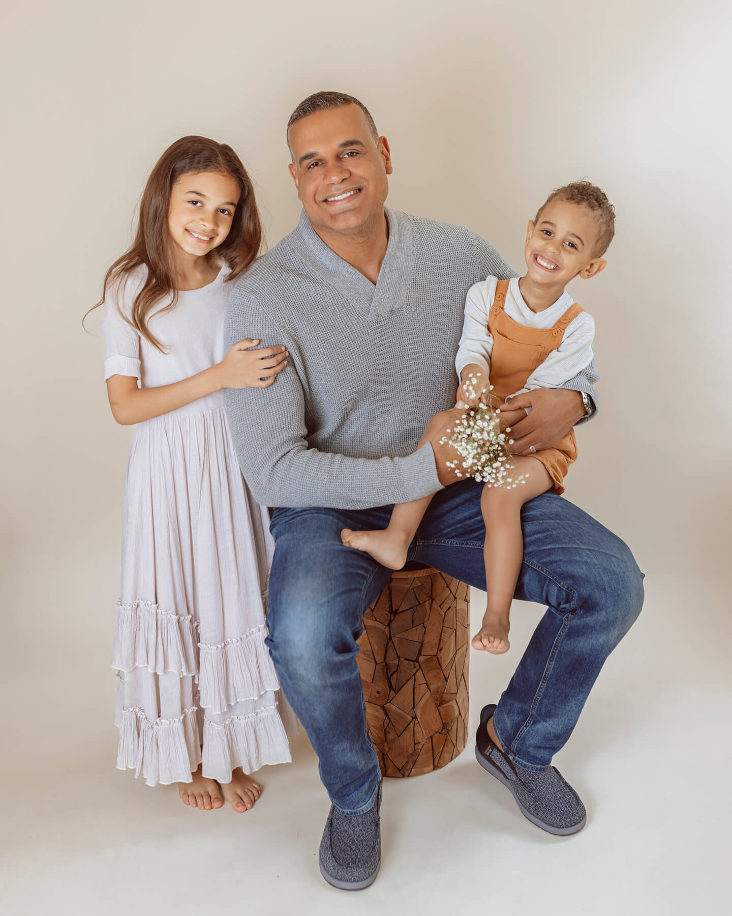 1 Dad and kid at the studio in Lexington MA