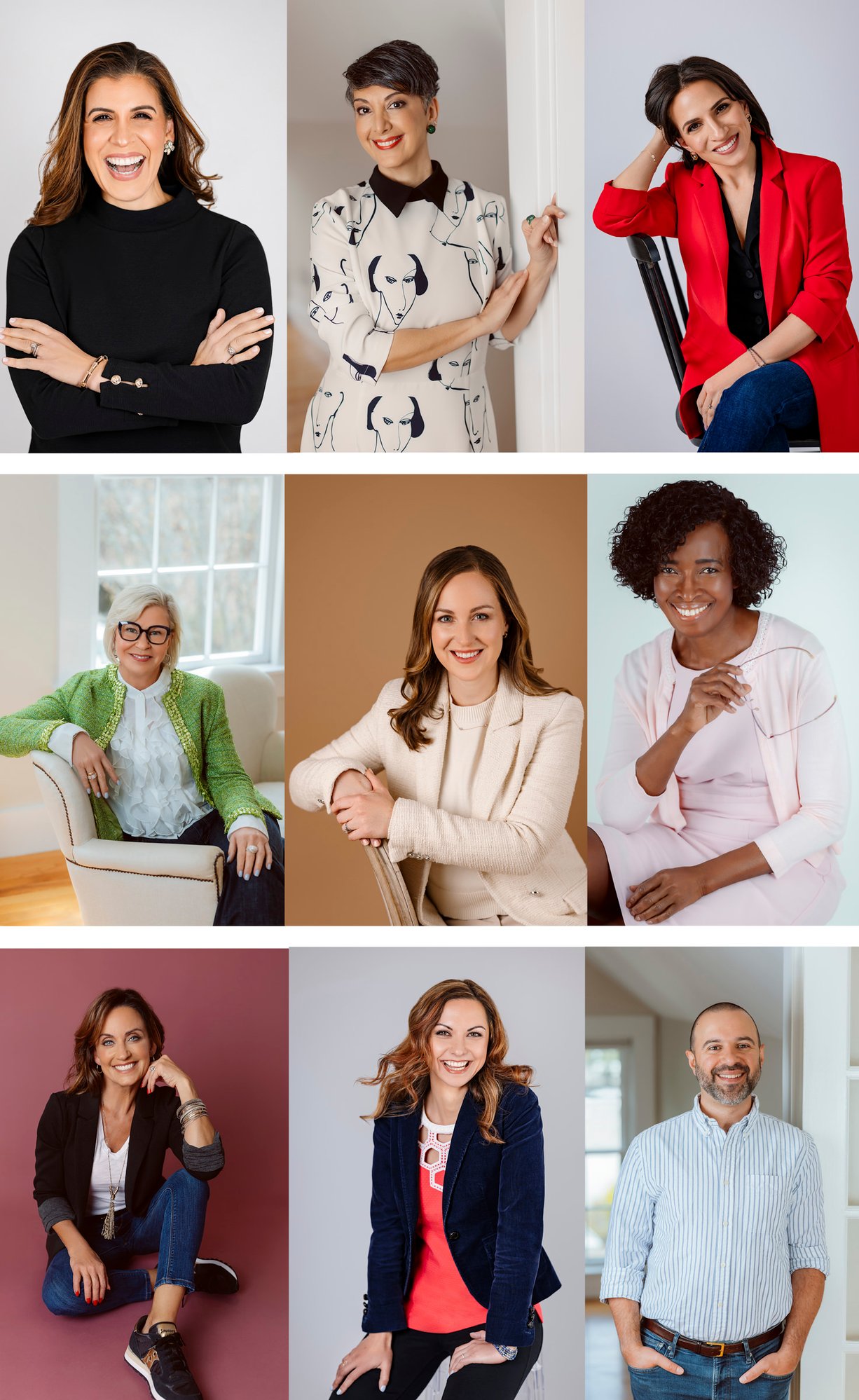 Collage women and men in studio headshots Boston-1-2 Collage women and men in studio headshots Boston-1-2
